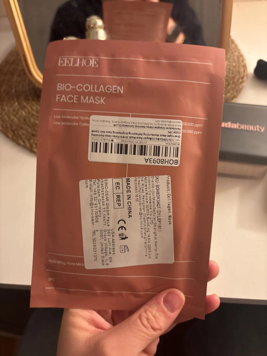 Customer photo review of Bio-Collagen Face Mask