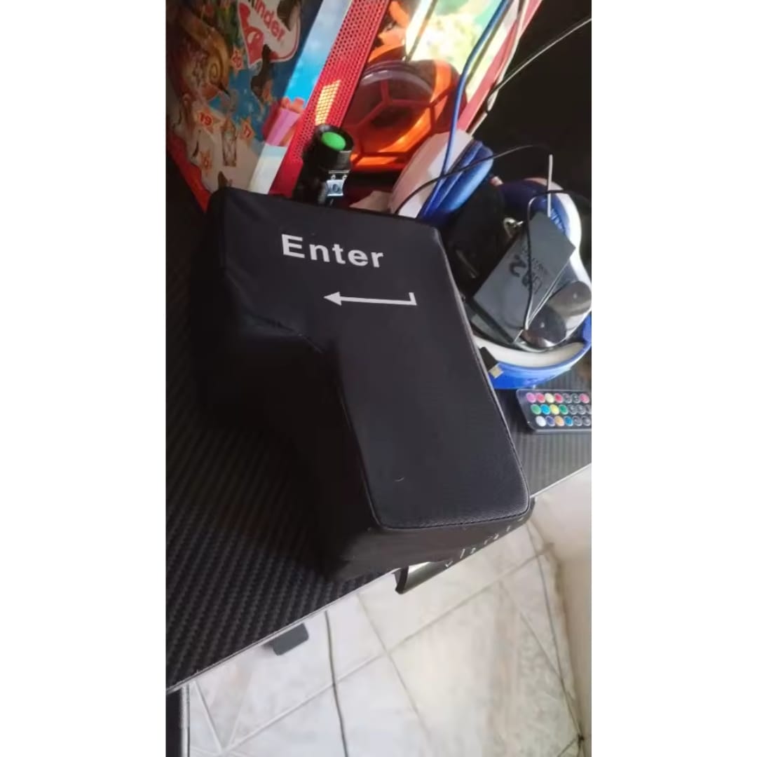 Customer photo review of Punch Ouch - Big Enter Button