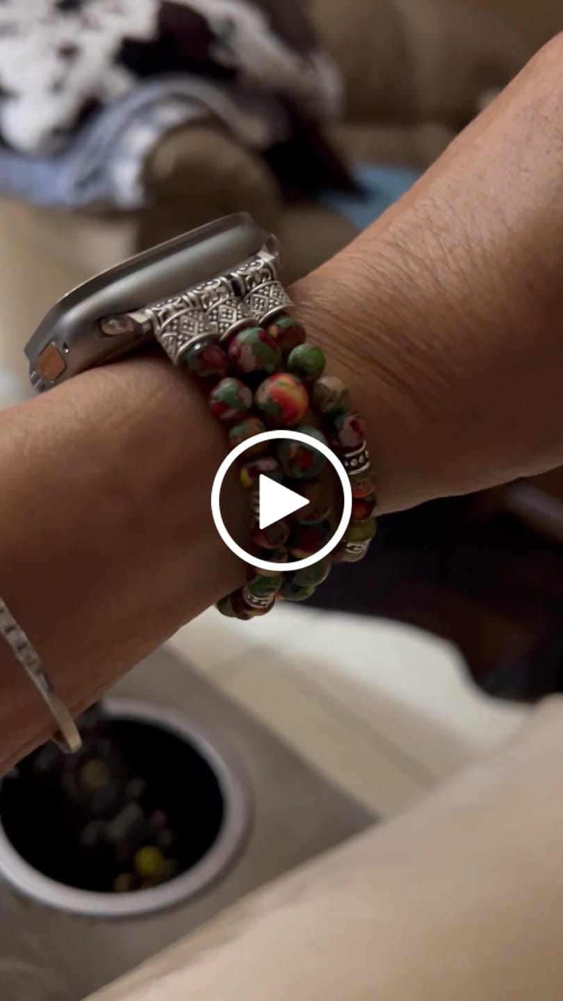 Customer video review of Vineyard Jasper Stretch Apple Watch Strap