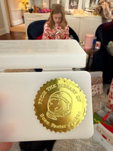 Customer photo review of Custom Book Embosser