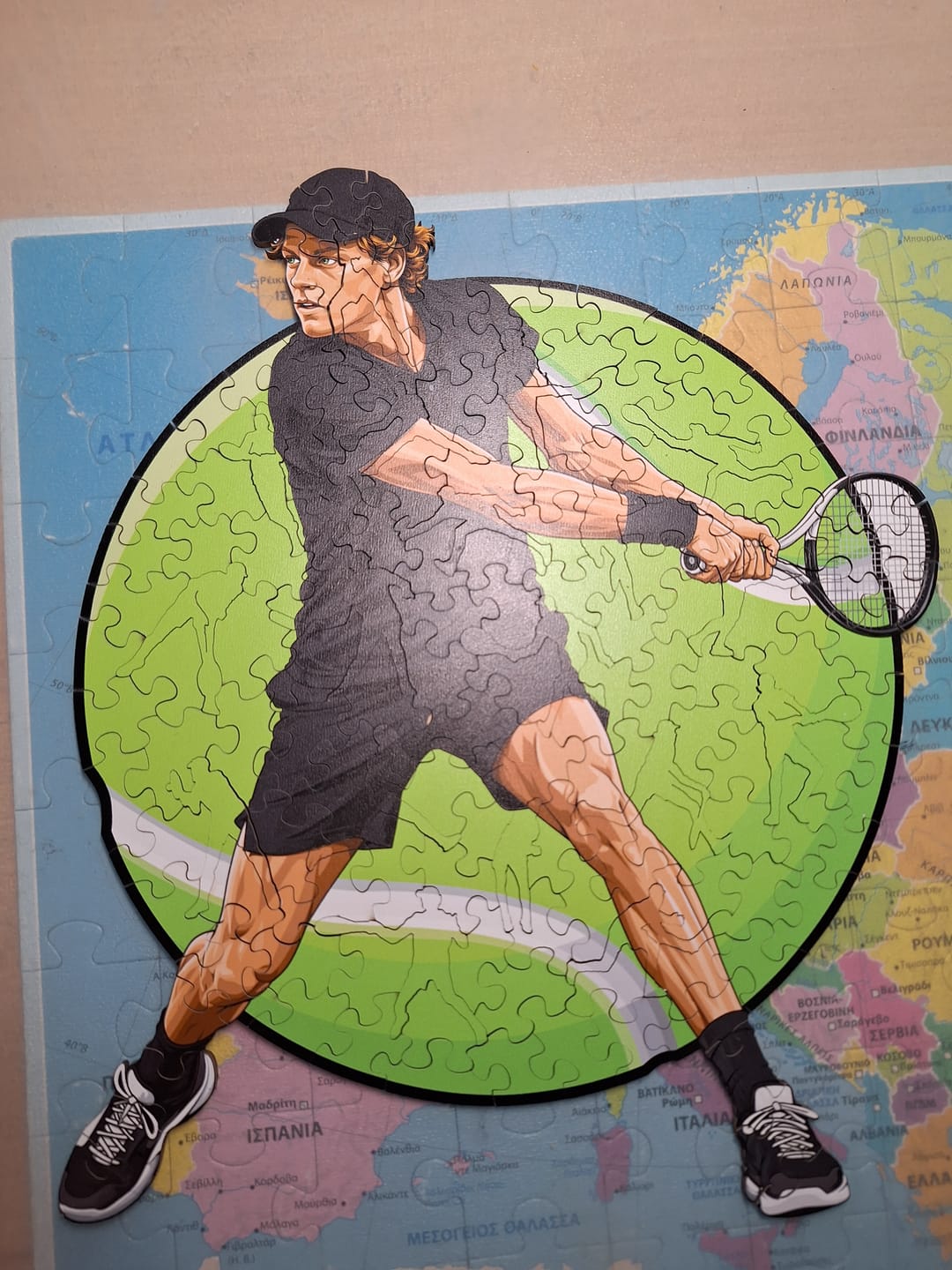 Customer photo review of Kylian Mbappé - Wooden Puzzle
