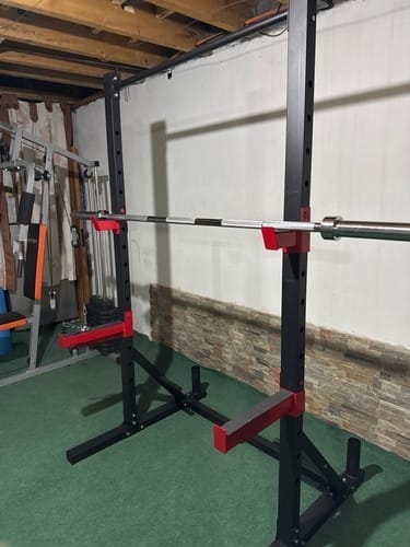 Customer photo review of LITE Home Gym Package - Rack, Barbell & Weight Plates - IRONSIDE