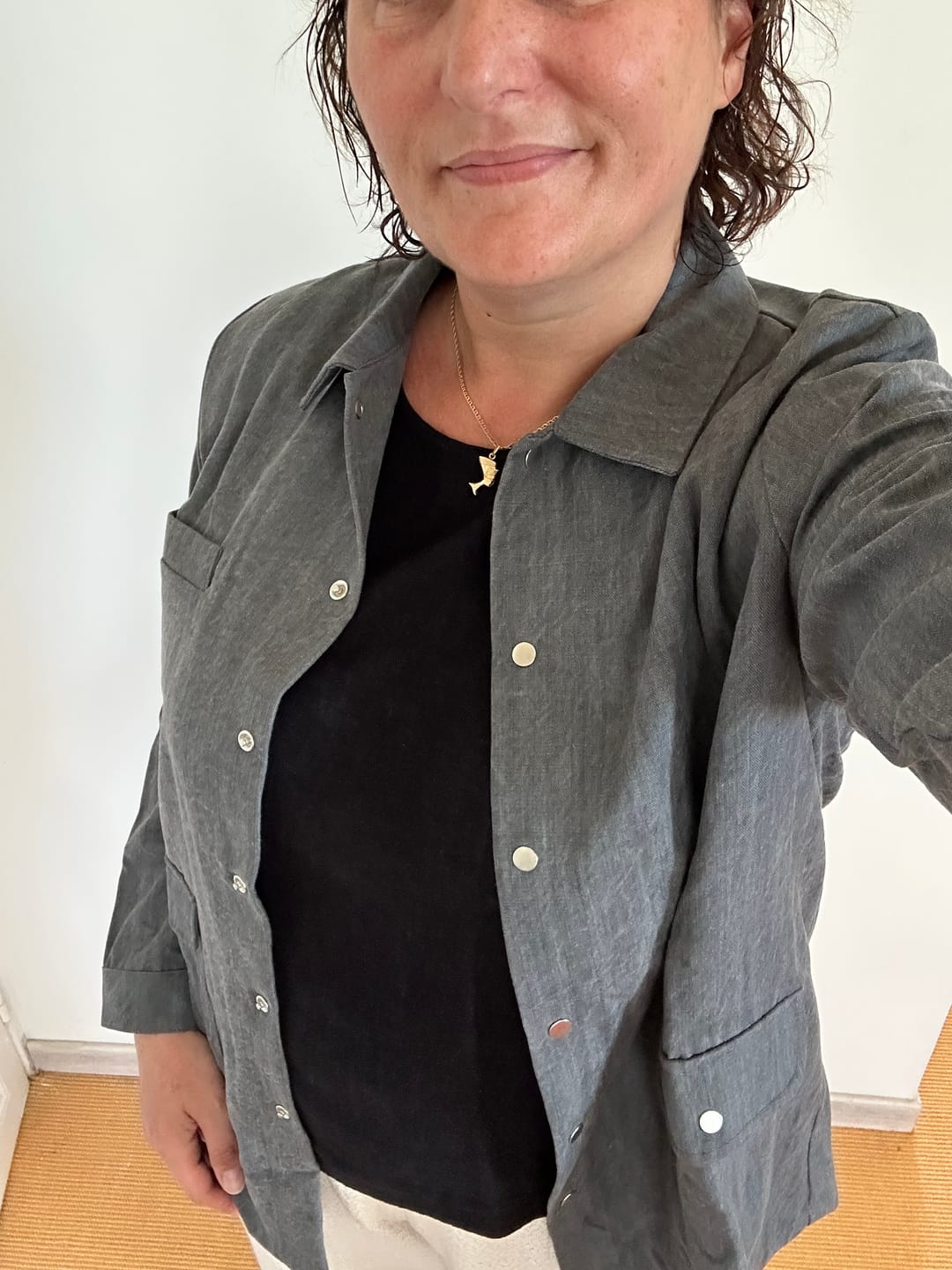 Customer photo review of Veste Véga - jean gris