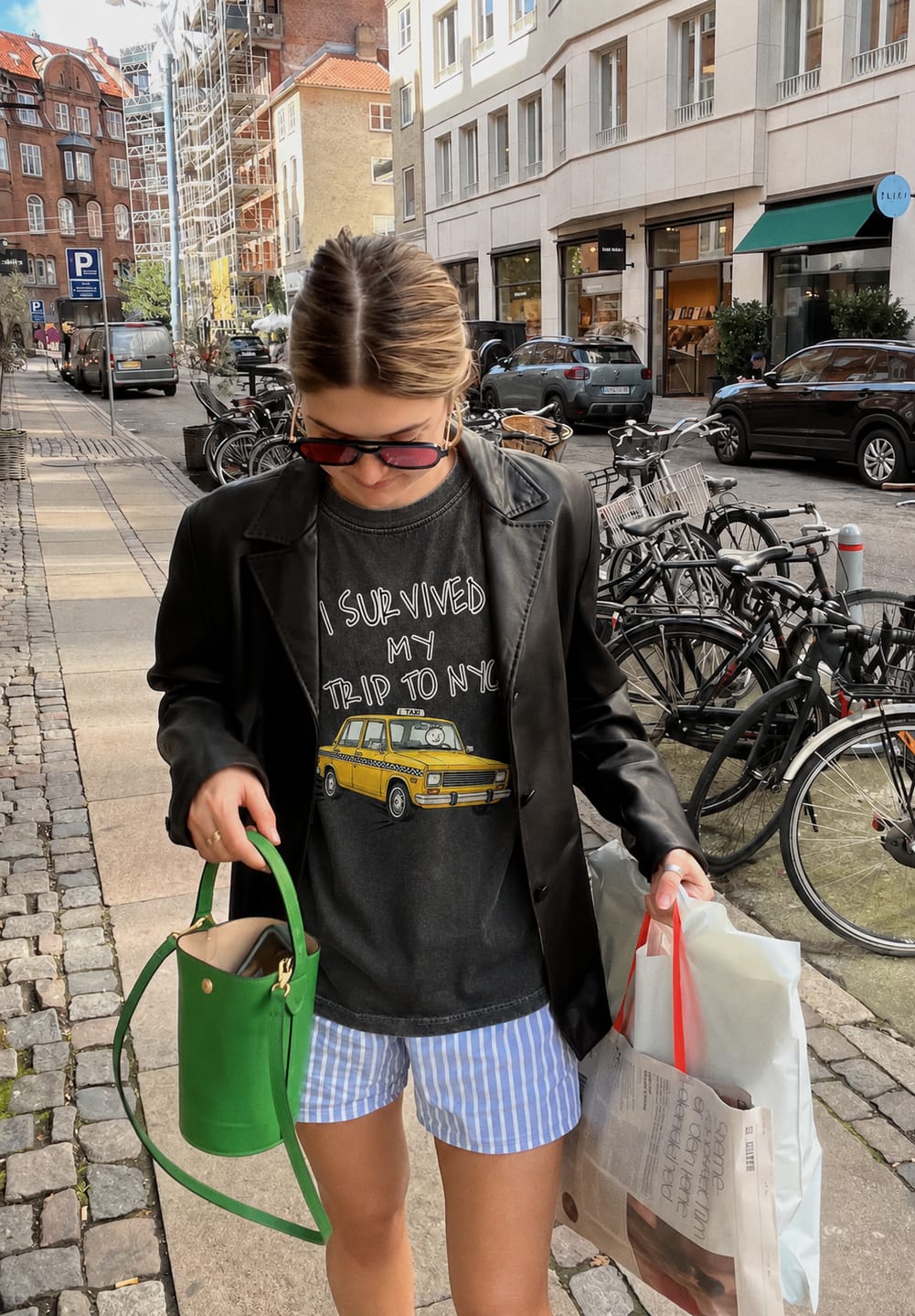 Customer photo review of I Survived My NYC Adventure Graphic Tee