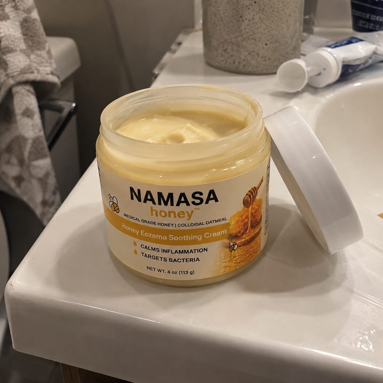 Customer photo review of NAMASA™ Crema de Miel para Eczema