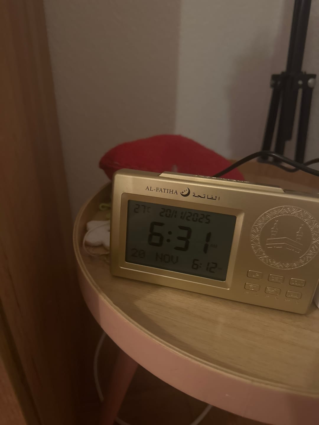 Customer photo review of LED Digital Azan Prayer Table Clock
