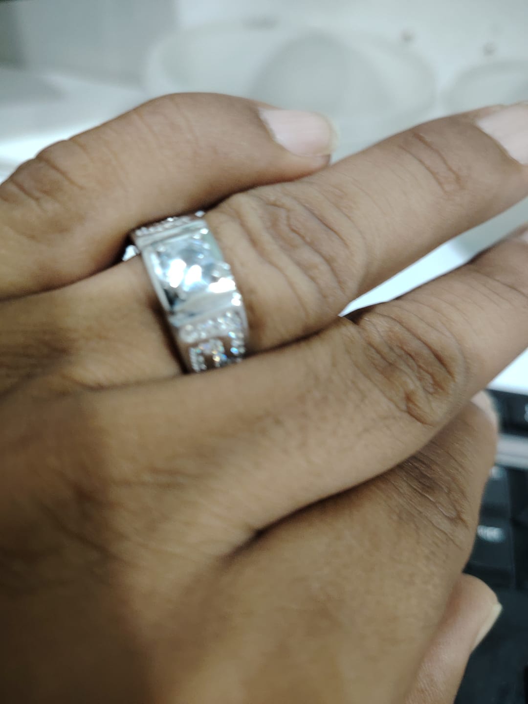 Customer photo review of 💍Set x2 Anillos para parejas💍Baño en plata