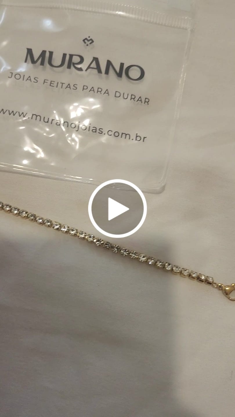 Customer video review of Tornozeleira Amalfi Riviera Banhado em Ouro 18K