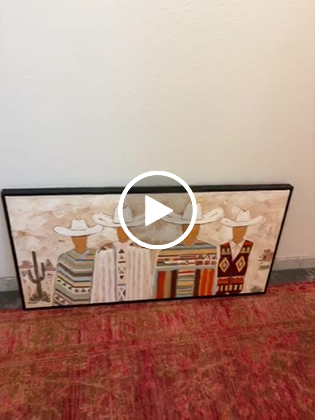 Customer video review of “Desert Kinship” – Southwestern Cowboy Impasto Oil Painting