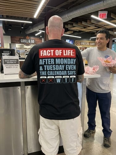 Customer photo review of Fact Of Life After Monday & Tuesday Even The  Calendar Says WTF