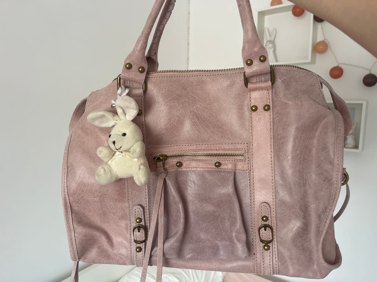 Customer photo review of It girl bag vanilla pink