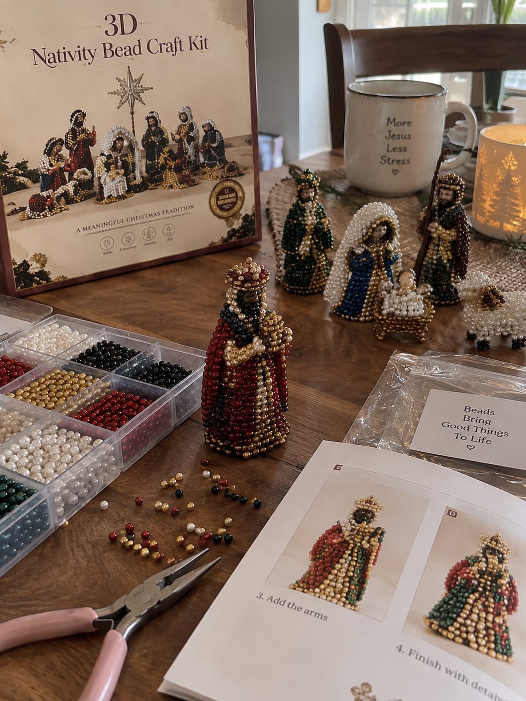 Customer photo review of Nativity Bead Craft Kit