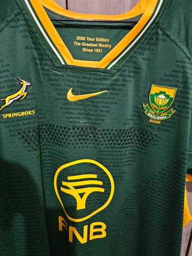 Customer photo review of Springboks Nike Men's 2026 RGR Authentic Jersey