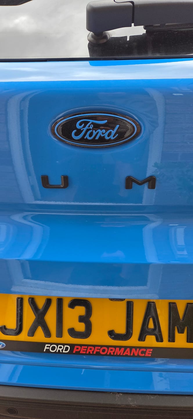 Customer photo review of Genuine Ford Grille / Tailgate Badges - Various Vehicles (Painted Finishes)