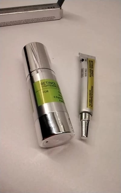 Customer photo review of Retinol Eye Cream – Firming & Brightening