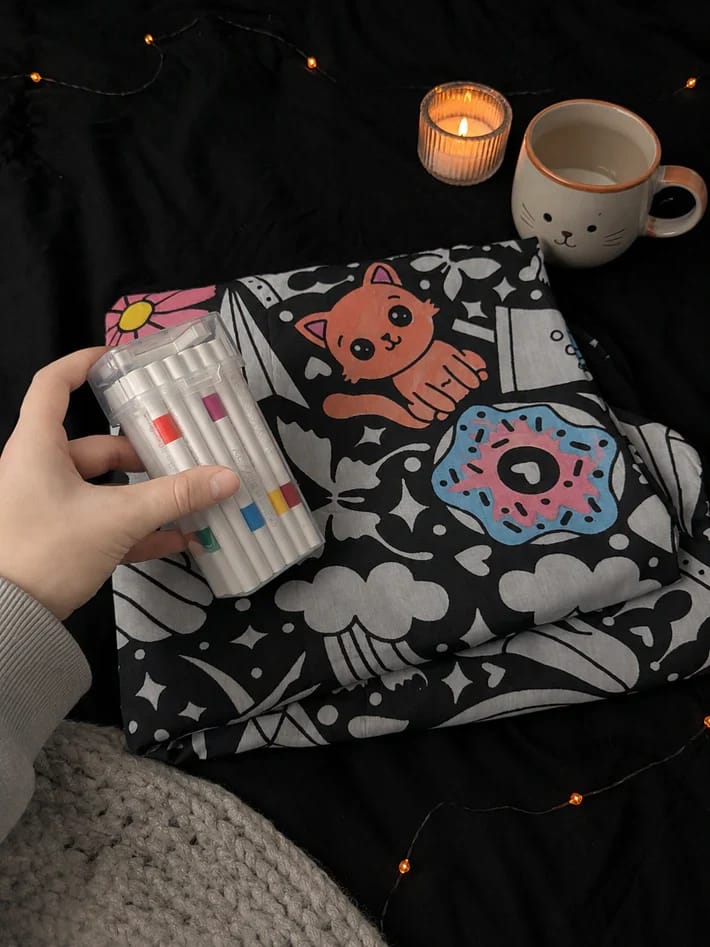 Customer photo review of DIY Coloring Blanket