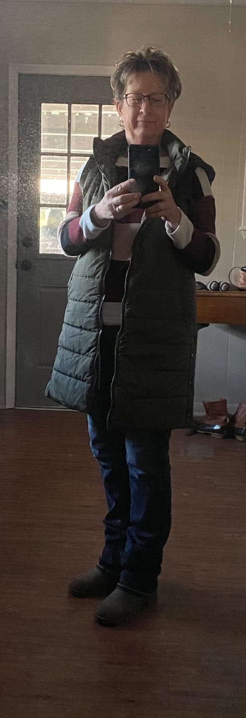 Customer photo review of auvora™ Long Puffer Vest