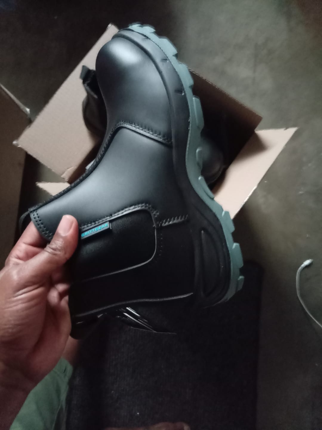 Customer photo review of Grittgear Mangano S1 Leather Safety Boot - Black