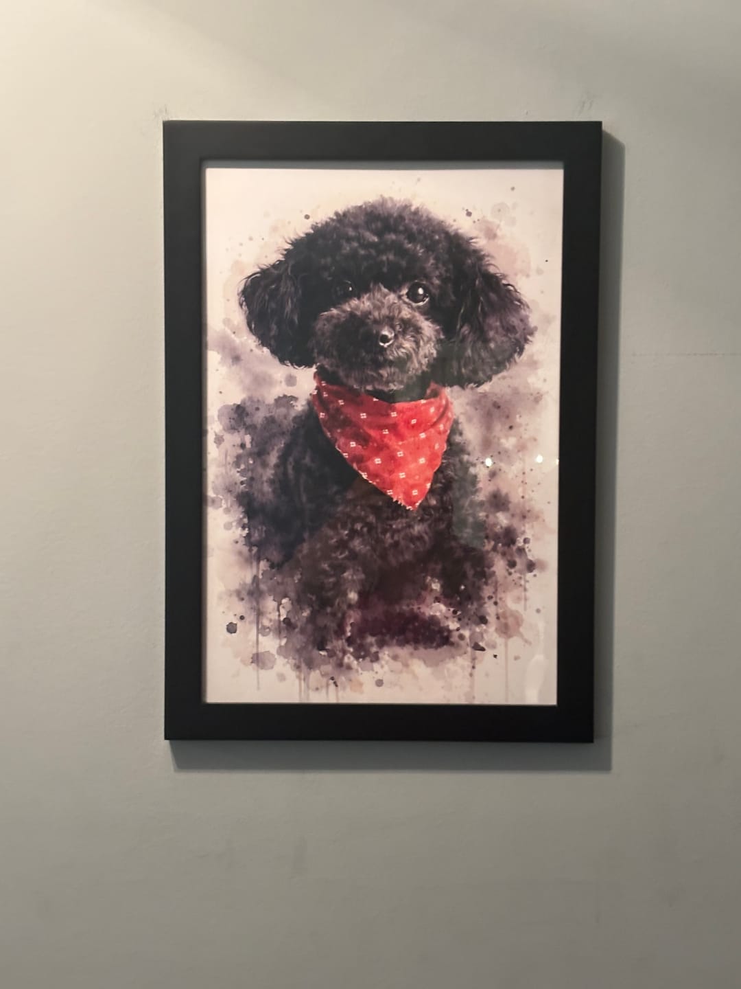 Customer photo review of Personalized Poster - Watercolor Realistic Portrait