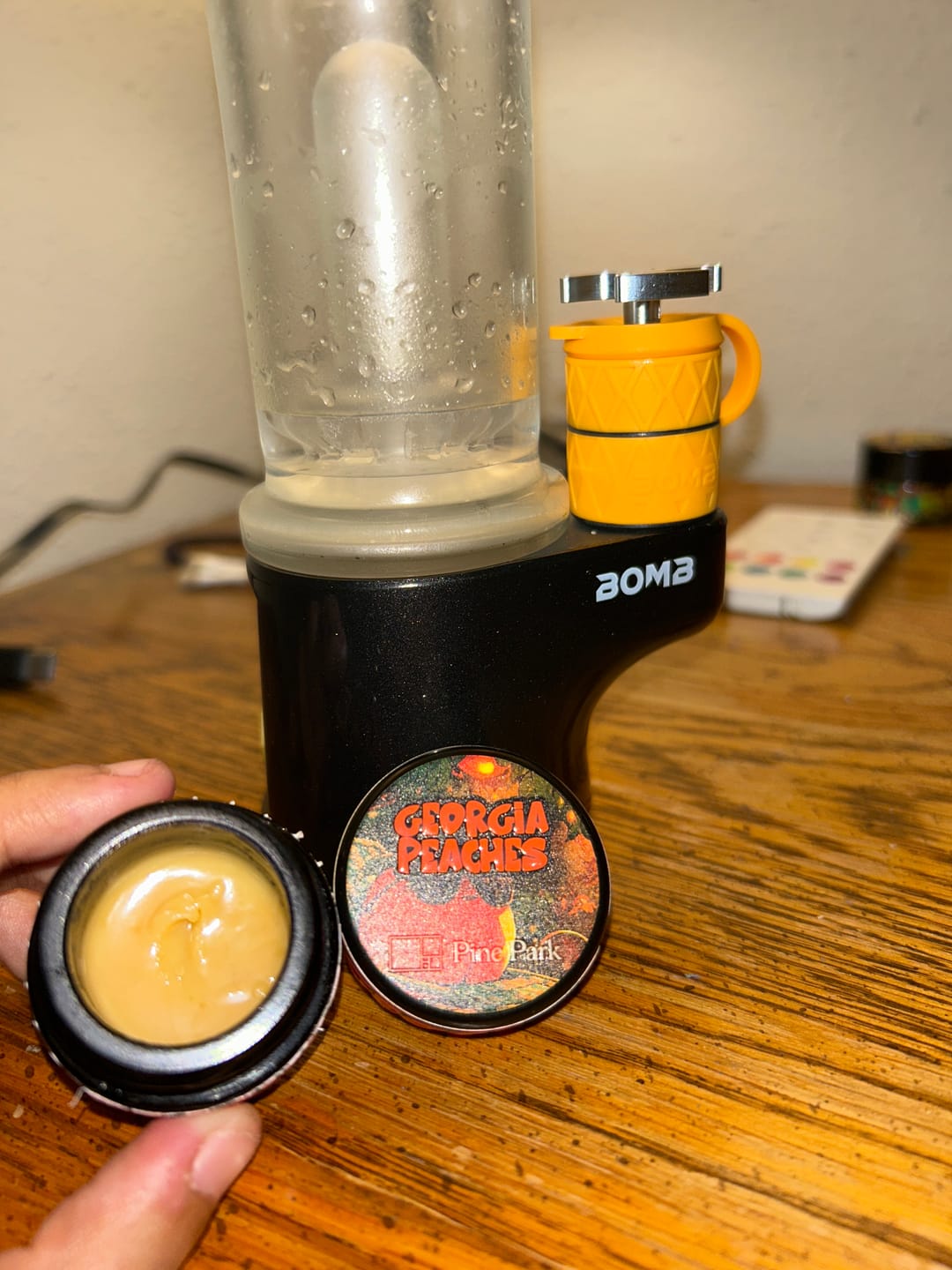 Customer photo review of Georgia Peaches Live Rosin Budget Bucket — 4g