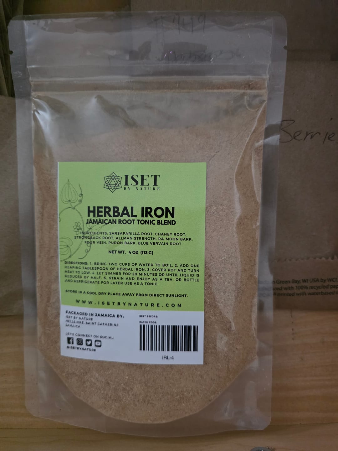 Customer photo review of Herbal Iron Roots™ Formula