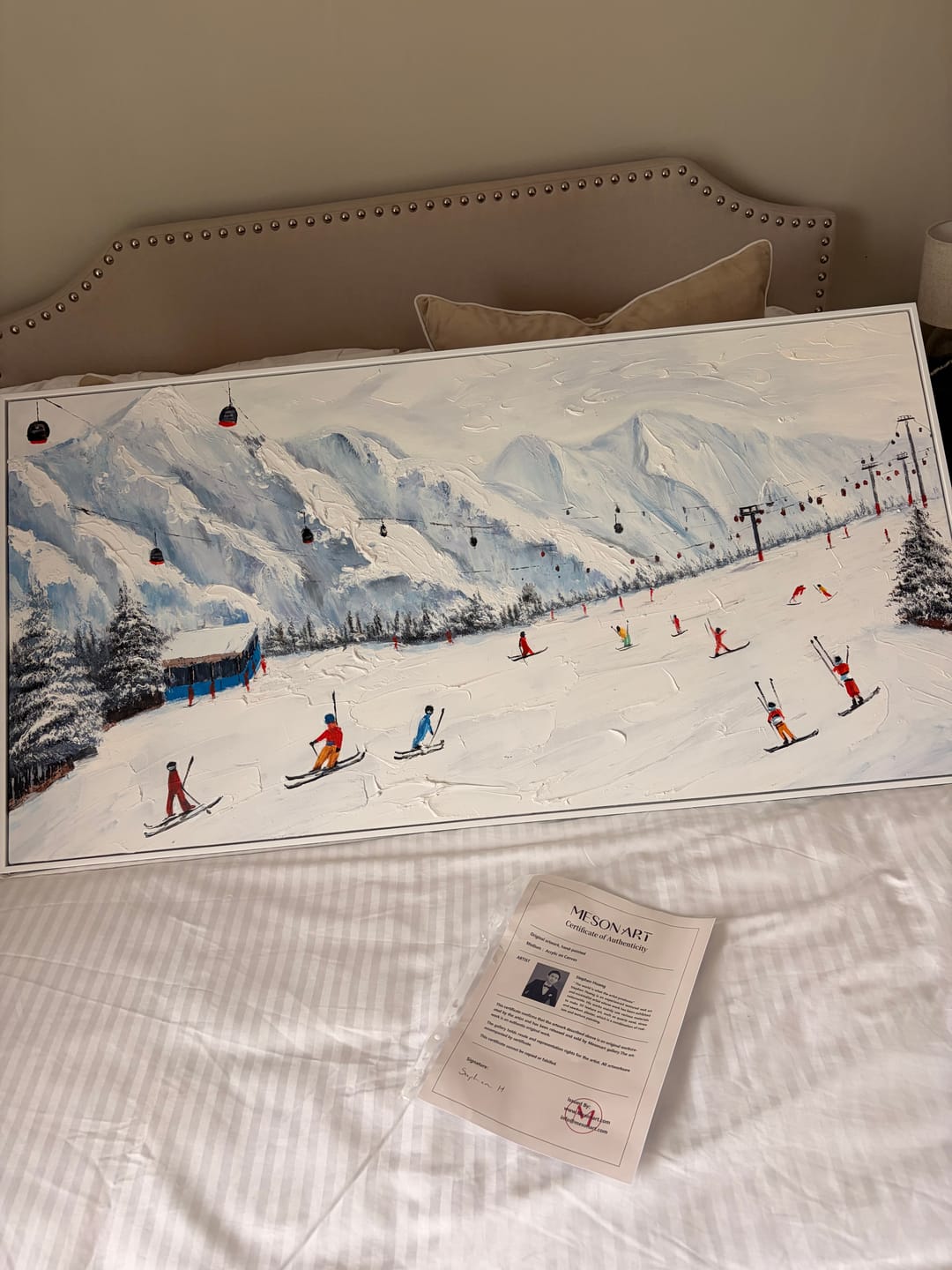 Customer photo review of Plaster Art Texture Painting #SG295