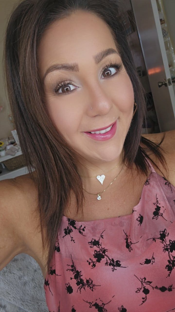 Customer photo review of Small Pave Heart