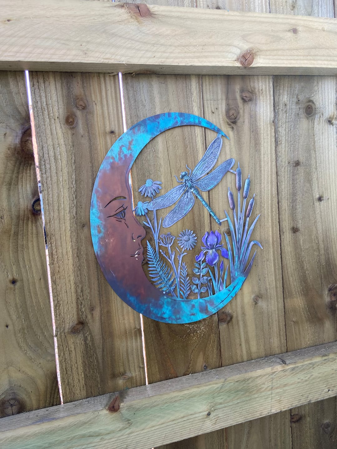Customer photo review of Dragonfly Moon Wall Decor