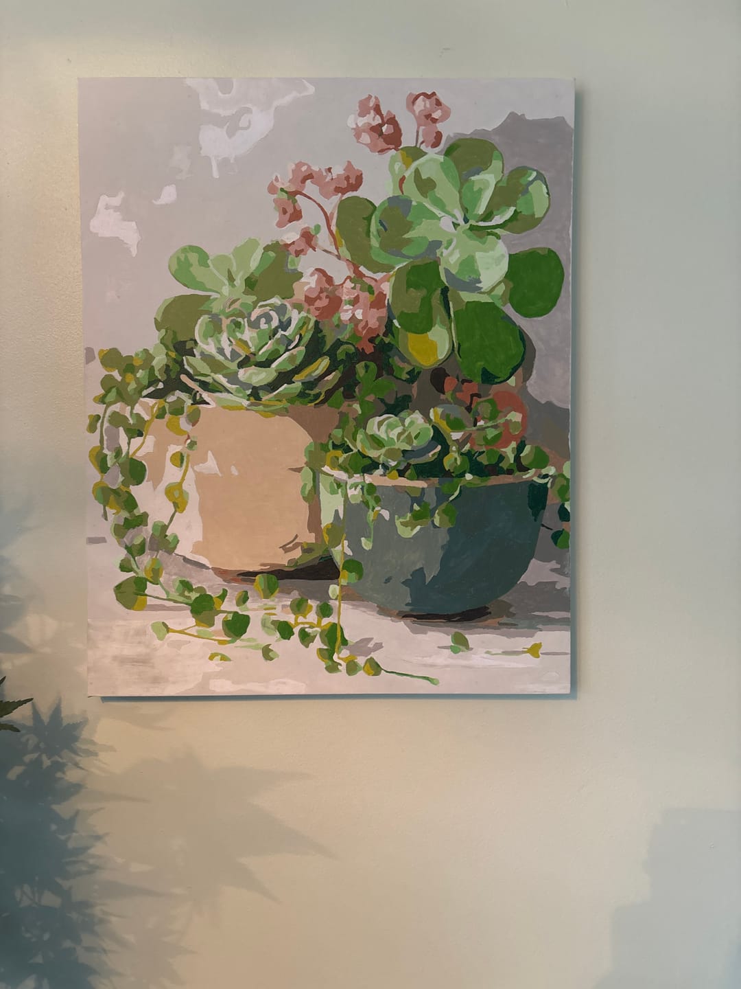 Customer photo review of Spring Succulents | Paint by Number