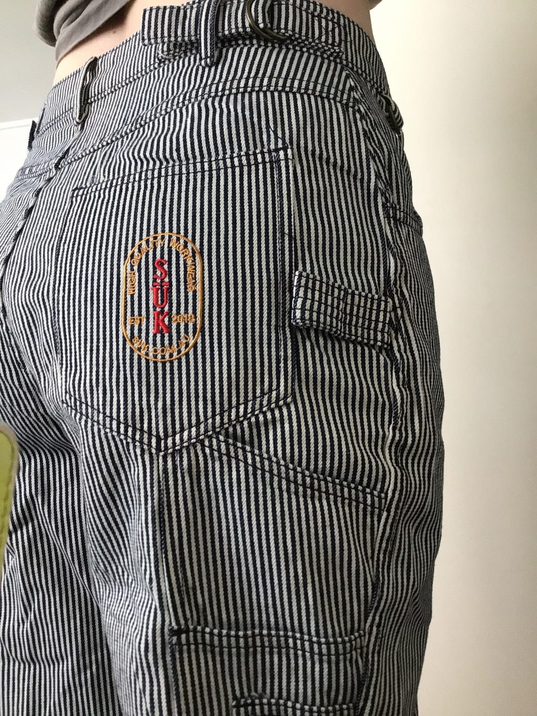 Customer photo review of 2 Way Work Pants - Hickory