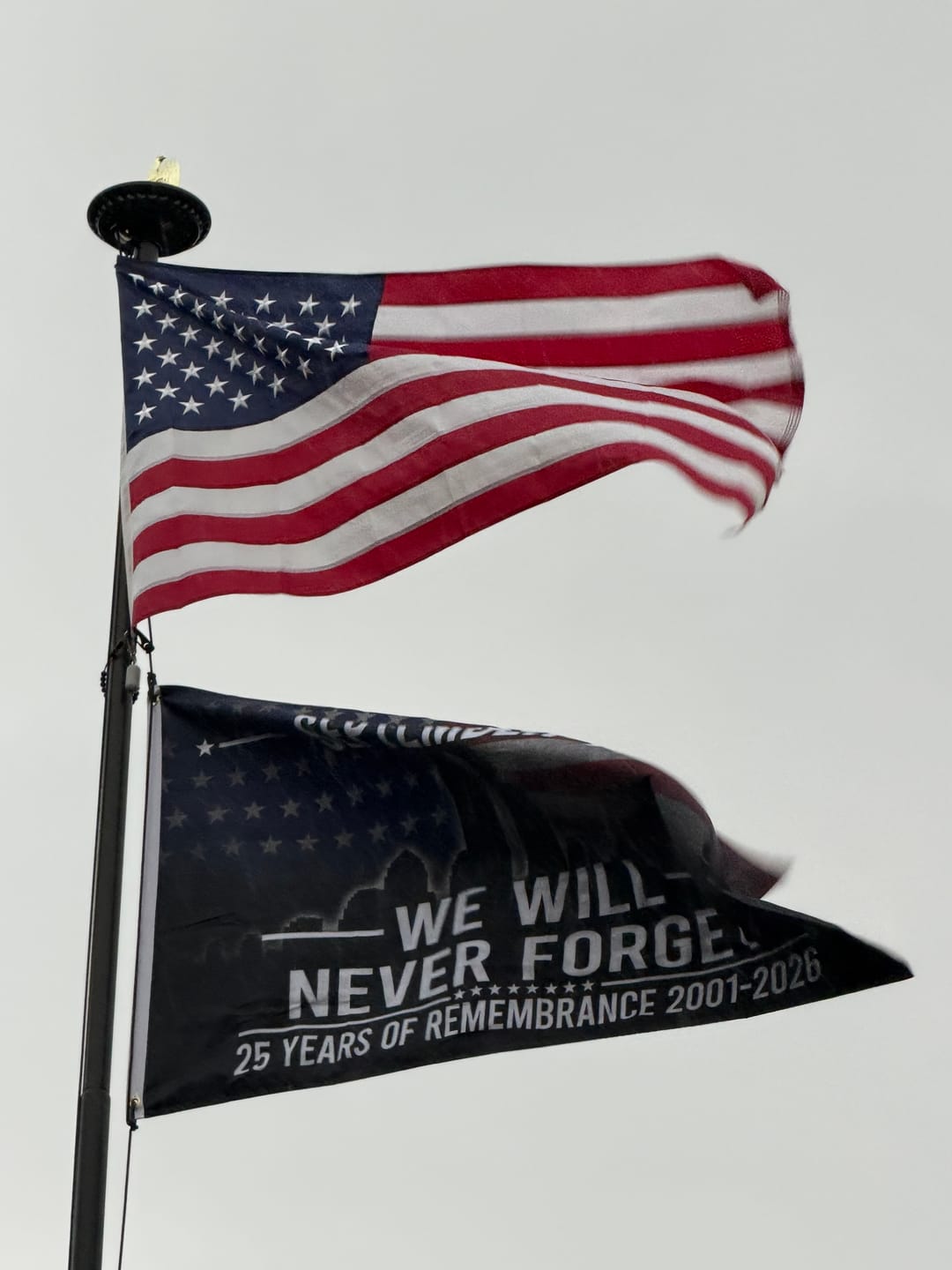 Customer photo review of September 11 We Will Never Forget Flag