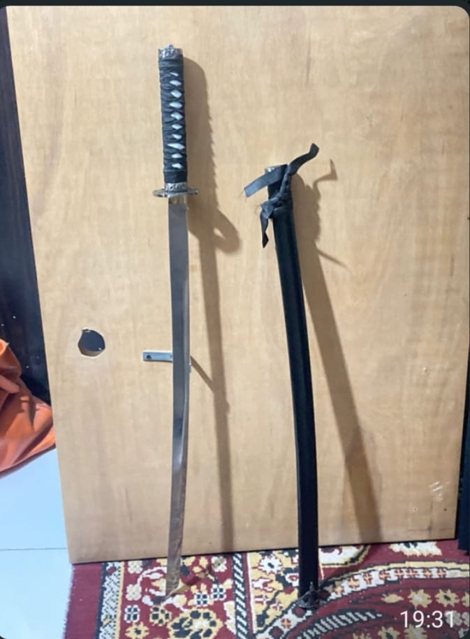 Customer photo review of Black Ninja katana