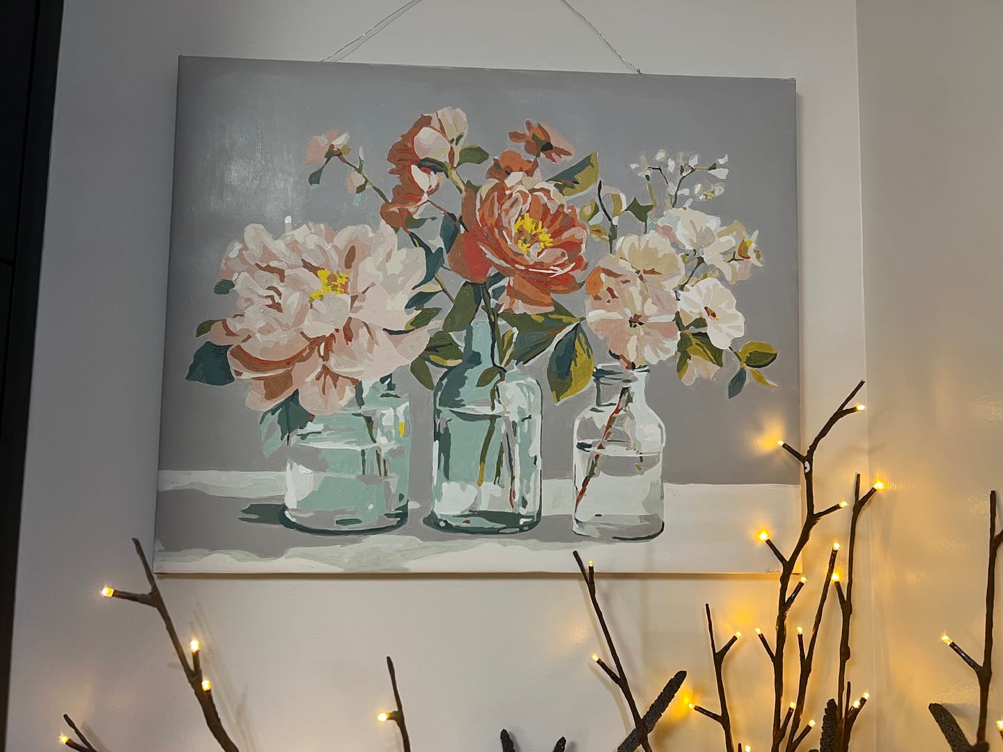 Customer photo review of Botanical Glass | Paint by Number