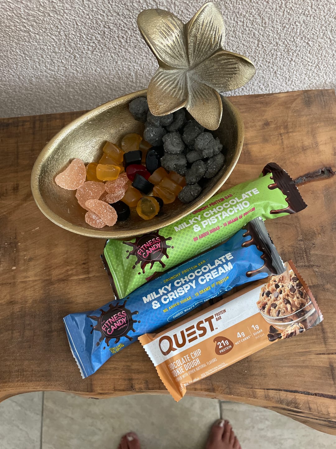 Customer photo review of FITNESS CANDY Milky Chocolate & Pistache