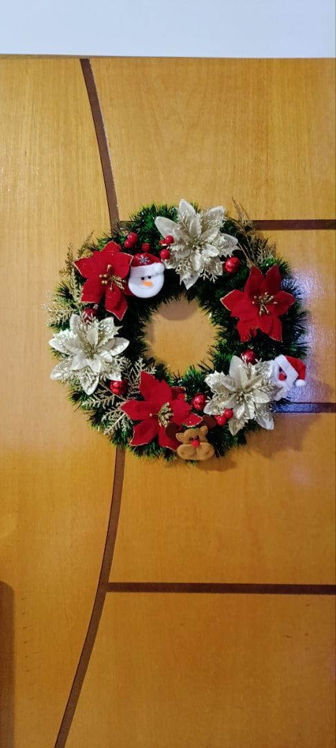 Customer photo review of Guirlanda de Natal Estruturada Decorativa 25cm e 40cm