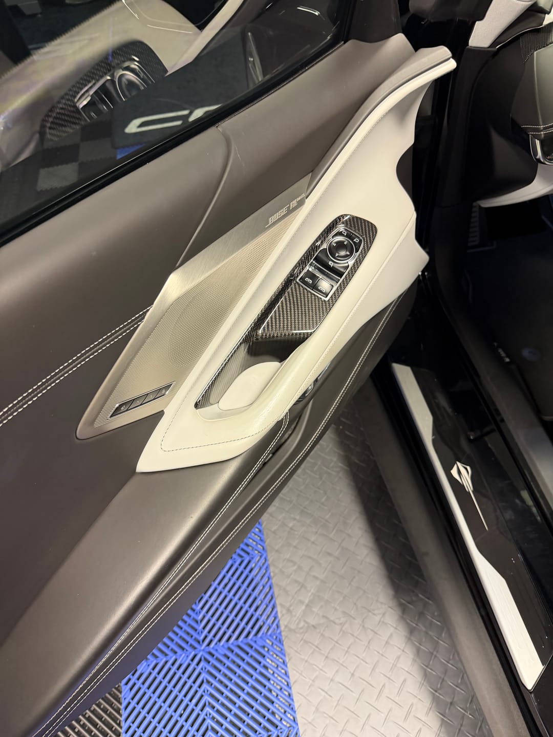 Customer photo review of C8 Corvette Real Carbon Fiber Window Switch Trim Covers | Interior Upgrade (2020–2027)