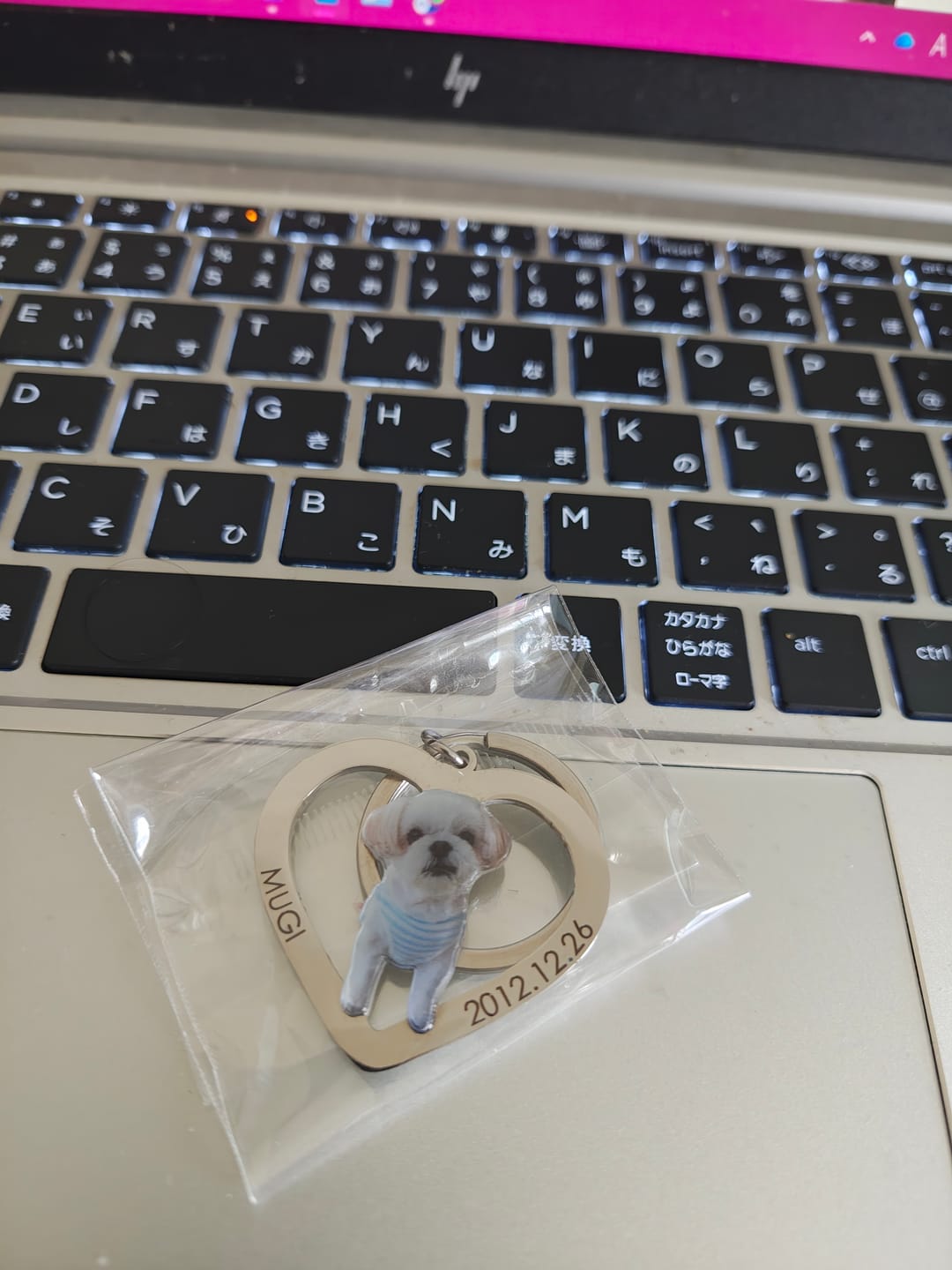 Customer photo review of 世界にひとつだけ♪好きな写真で作るオリジナルキーホルダー（文字入れ無料）
