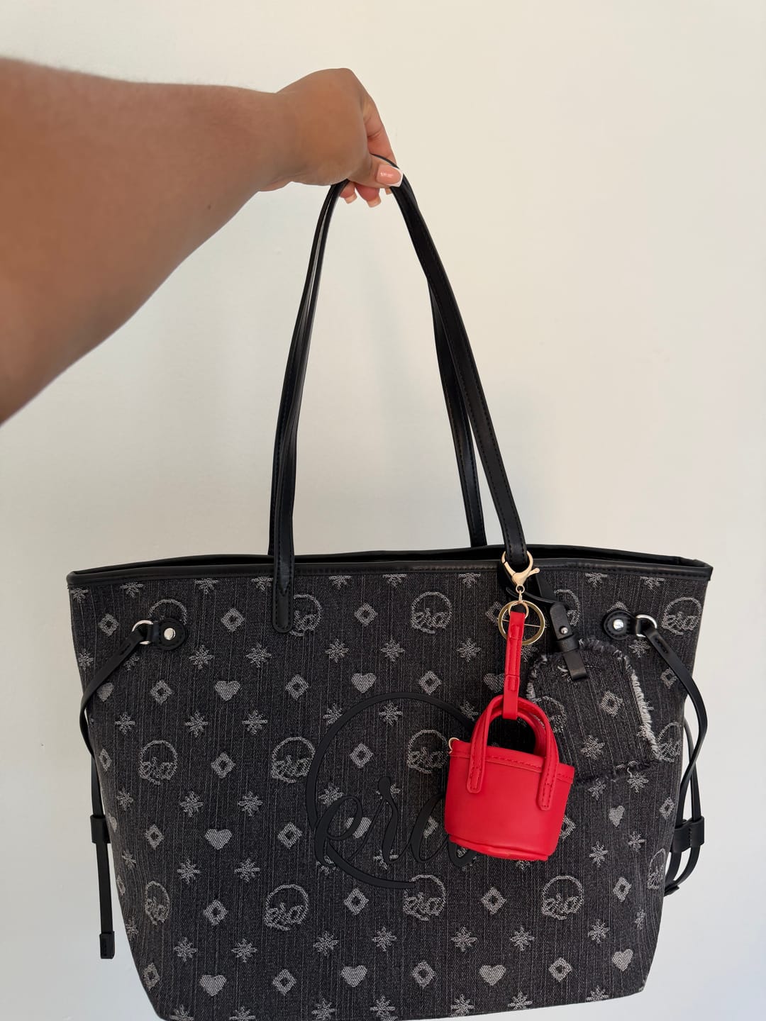 Customer photo review of Midnight Muse Denim Tote
