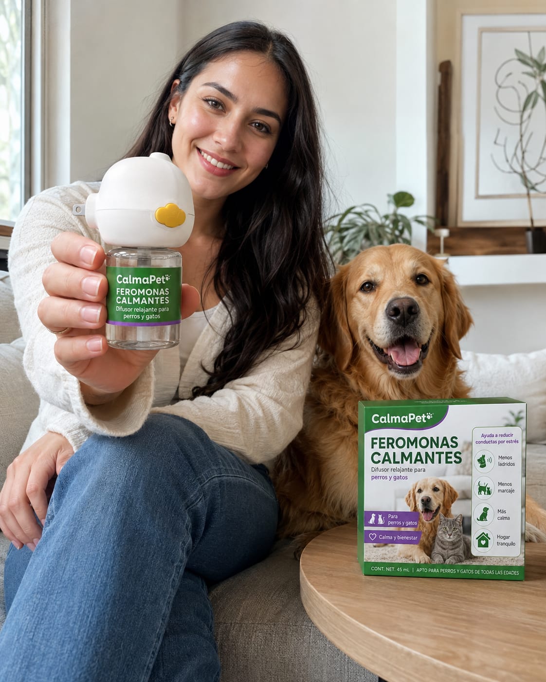 Customer photo review of Calmapet Kit de difusor calmante para perros