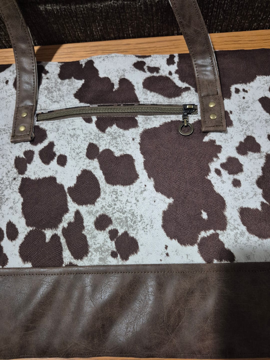 Customer photo review of Smoky Walnut - Heritage Faux Leather