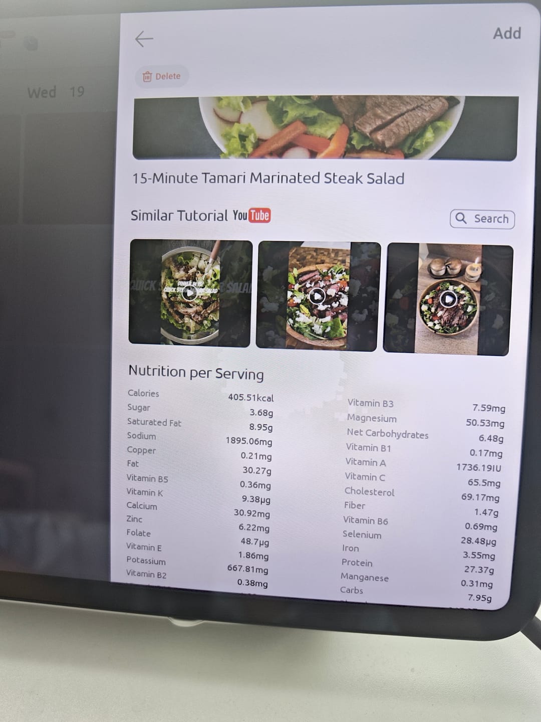 Customer photo review of Everblog 13.4" FridgeCal™  AI Fridge Calendar