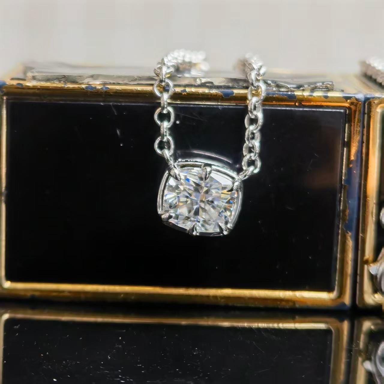 Customer photo review of Necklace Pendant Settings: K Gold & Platinum Pricing