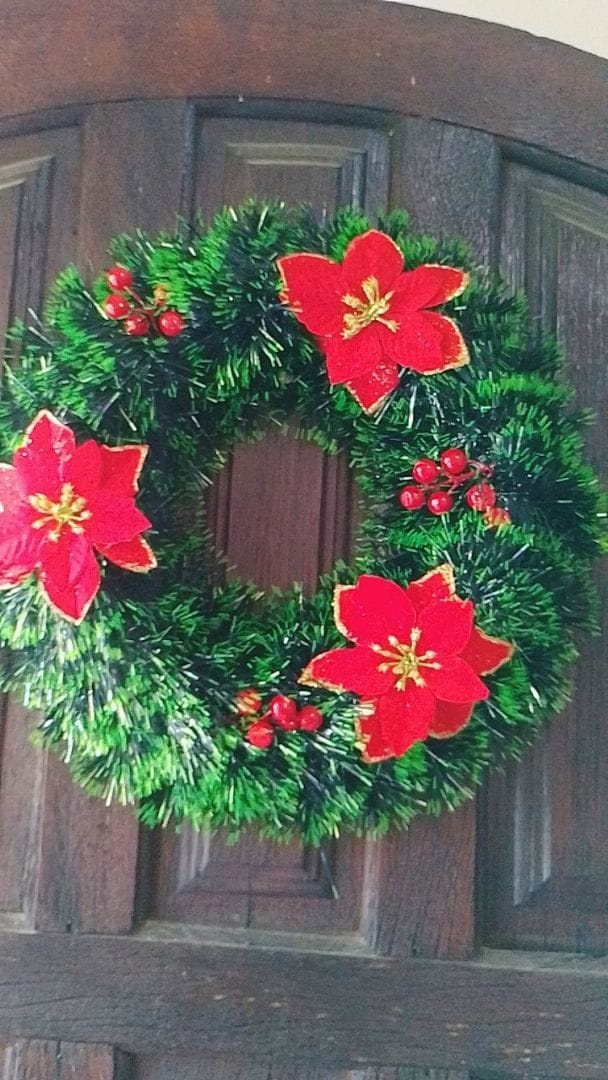 Customer photo review of Guirlanda de Natal Estruturada Decorativa 25cm e 40cm