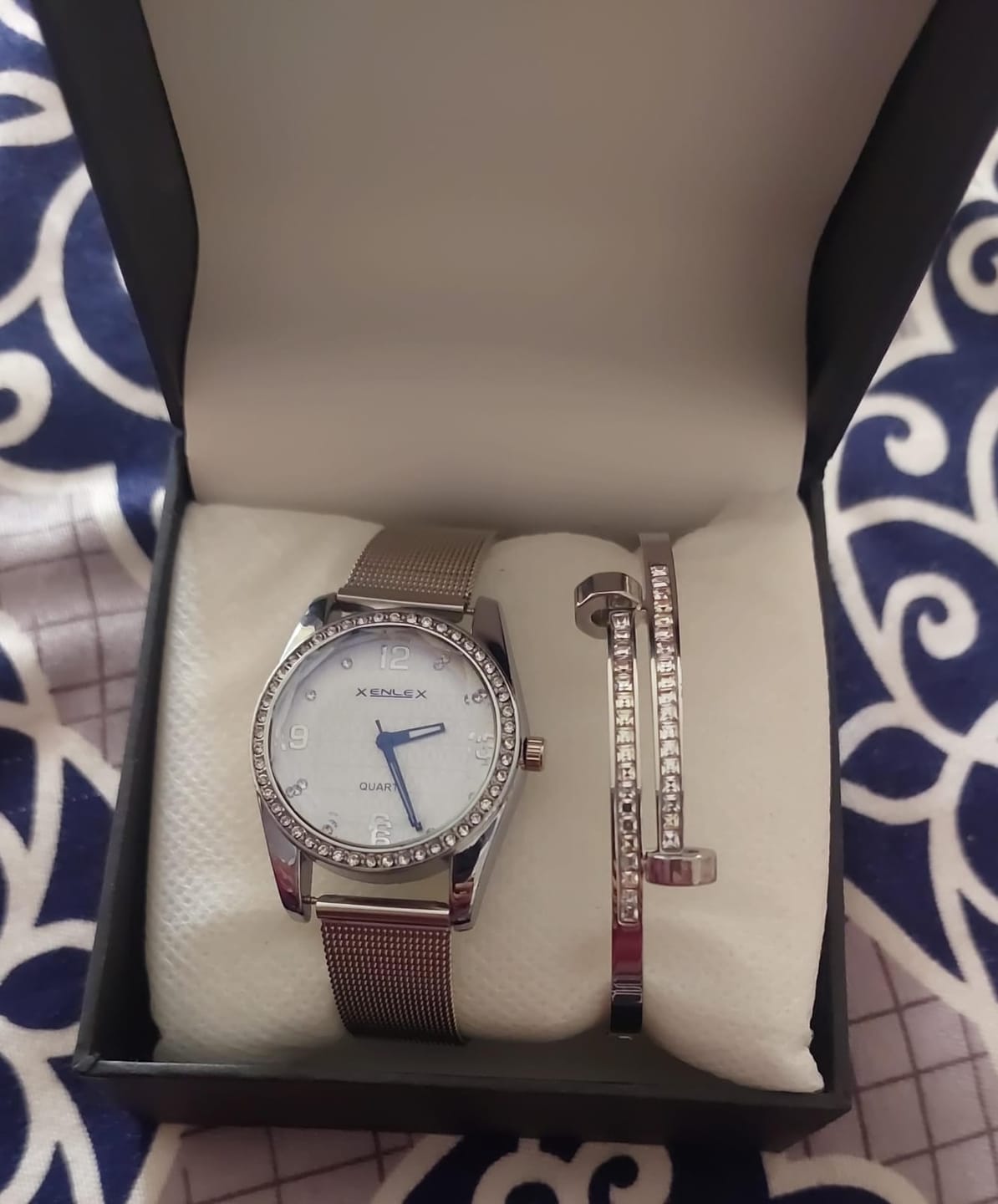 Customer photo review of Crystal Bezel Mesh Watch