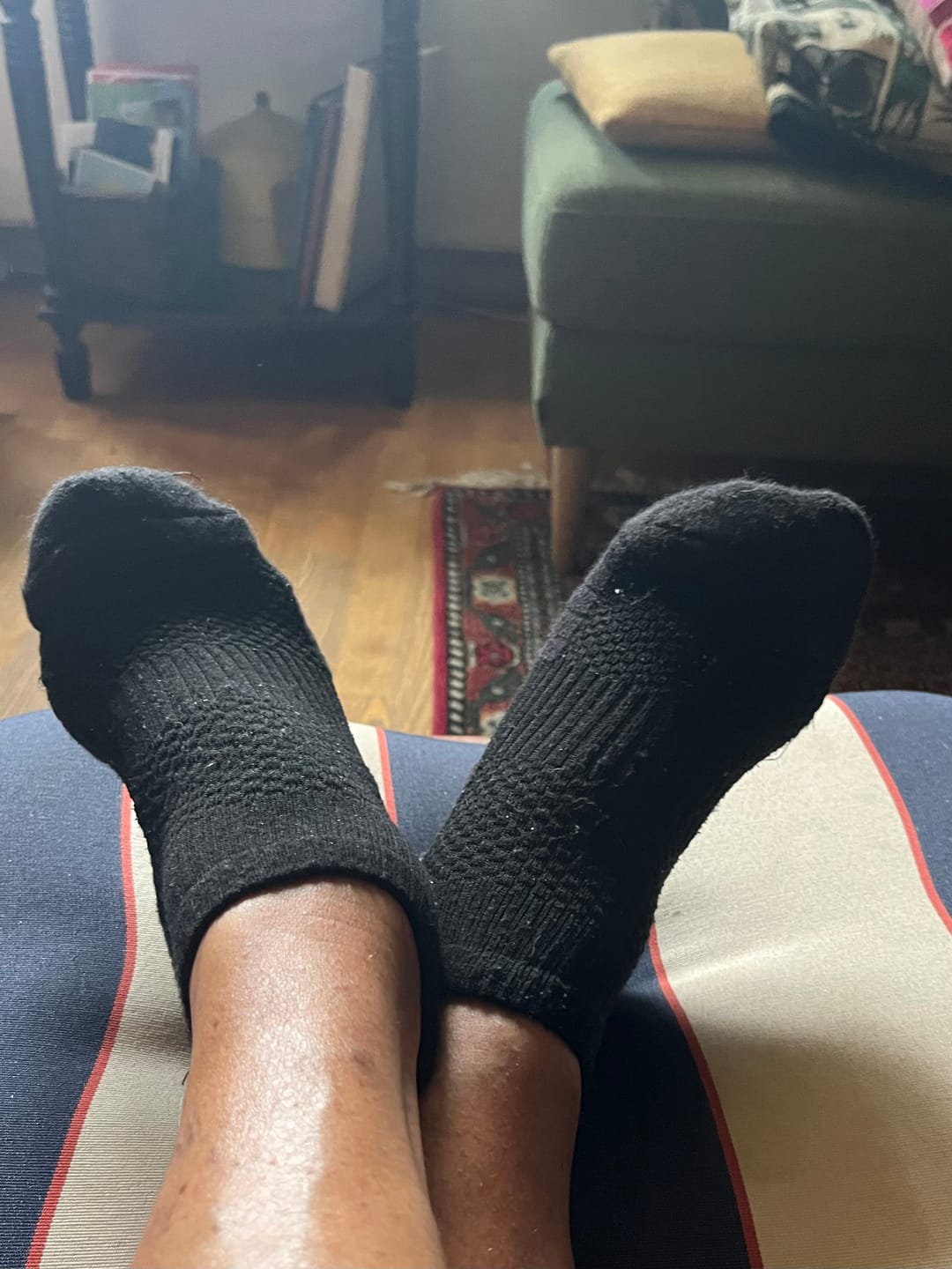 Customer photo review of Ankelstrømper i bambus med kompression