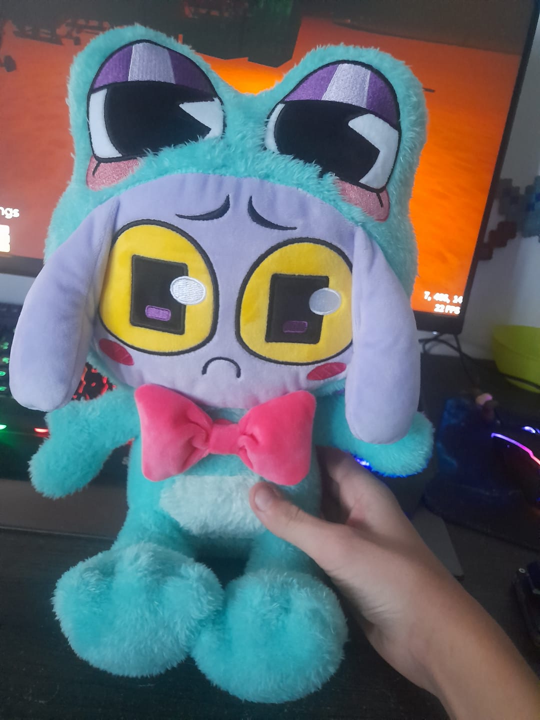 Customer photo review of Ribbit-Suit Jax Plush