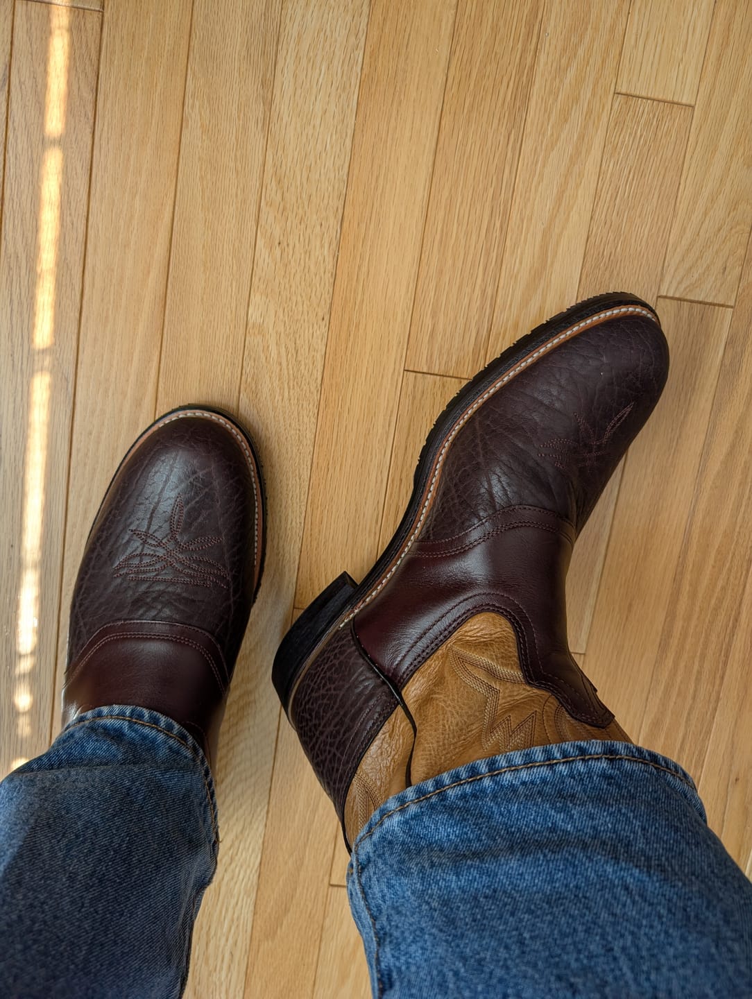Customer photo review of Canada West Brahma Men's Western Boot - Clearance