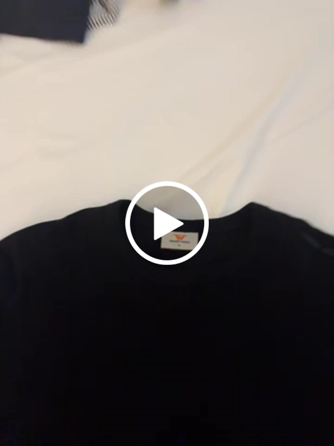 Customer video review of Ribbed Slim Tee Black