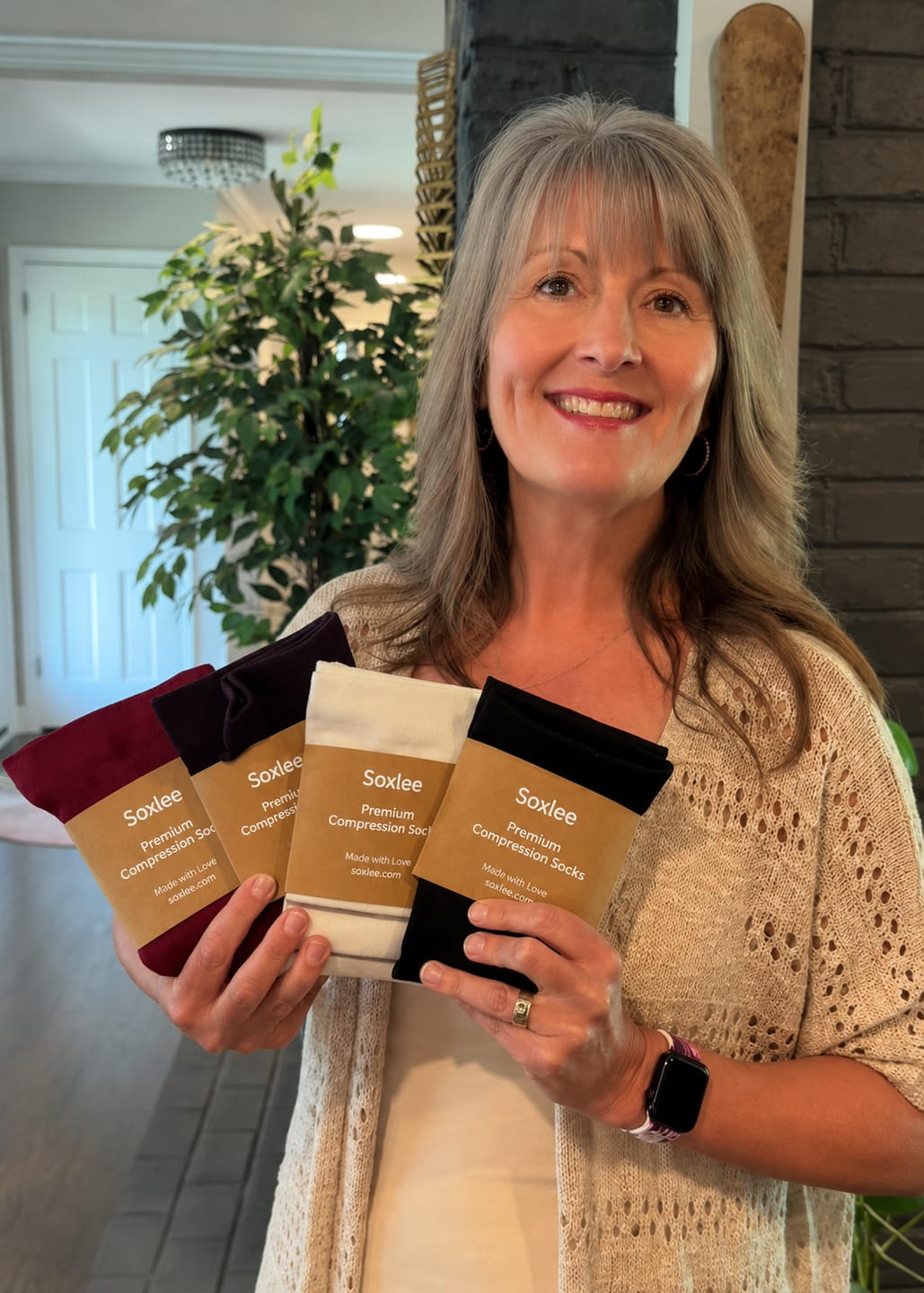 Customer photo review of Original Wide Compression Socks
