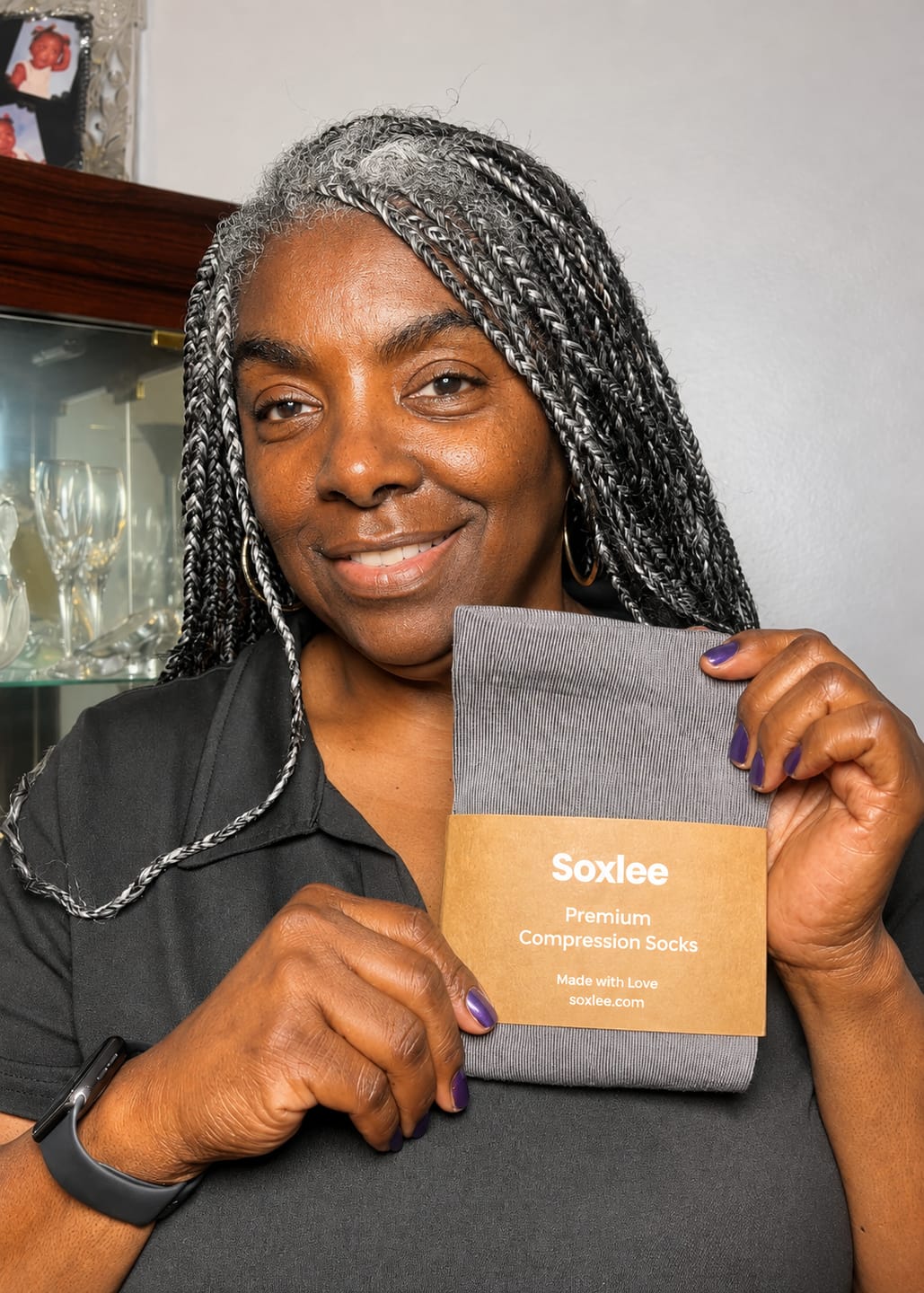 Customer photo review of Original Wide Compression Socks